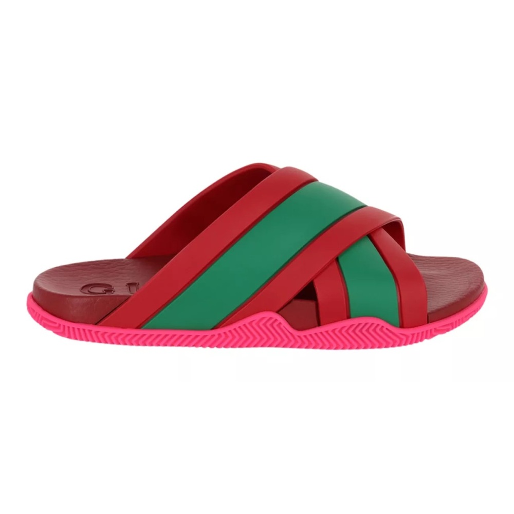 Gucci Red and Green Sandals